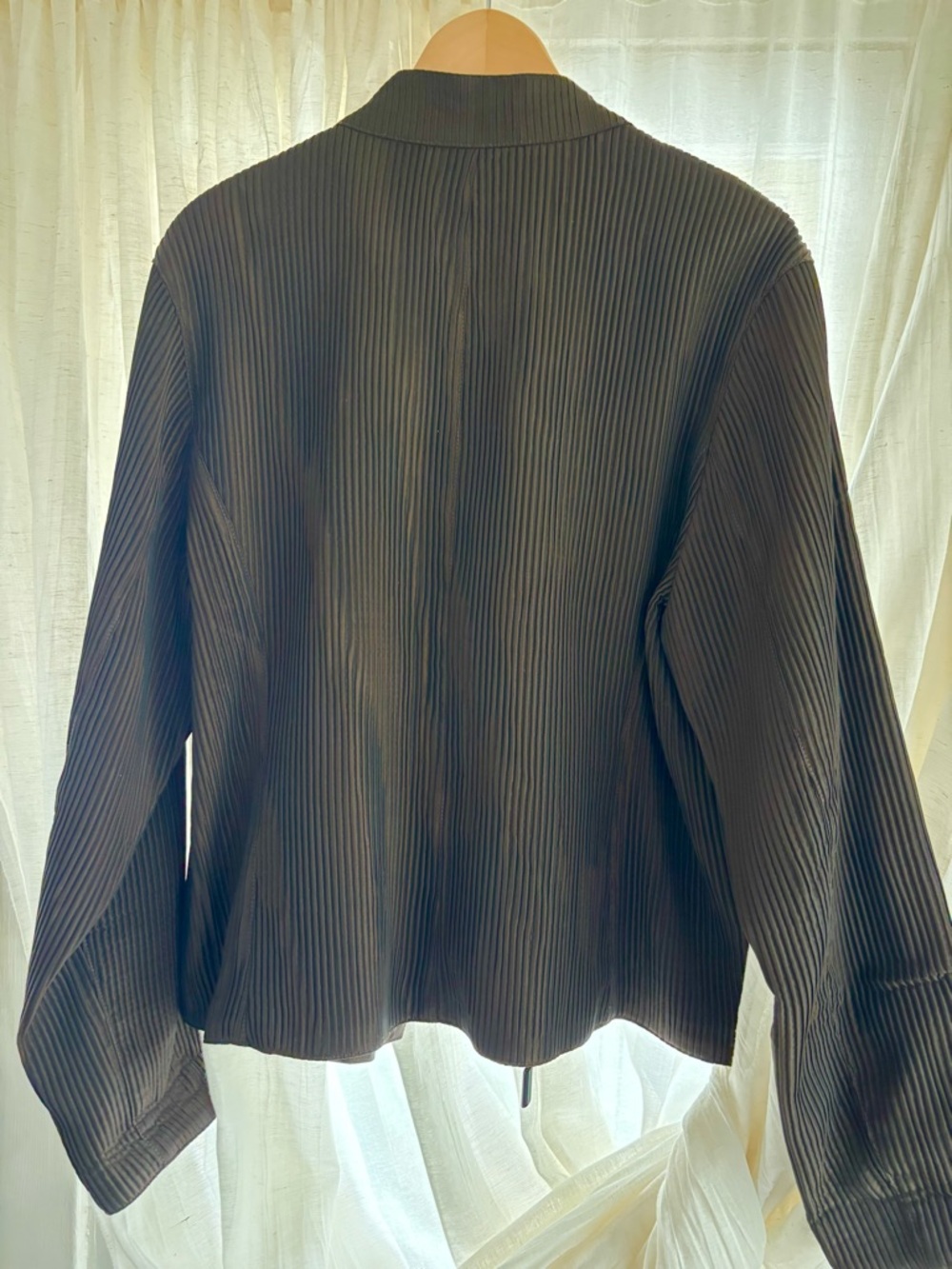 Mycra Pac Brown Ribbed Zip Front Utility Jacket - Picture 2 of 9